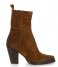 Shabbies Cowboy boot Western Ankle Boot Waxed Suede Warm Brown (2007)